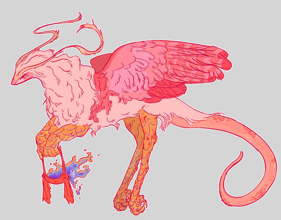 Simple Lineart and Color Simple Character Reference